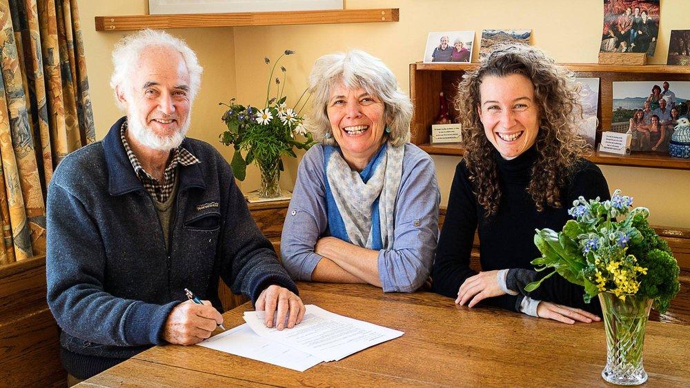 Founding Trustees Gary Williams, Doris Zuur and Lucy Carver